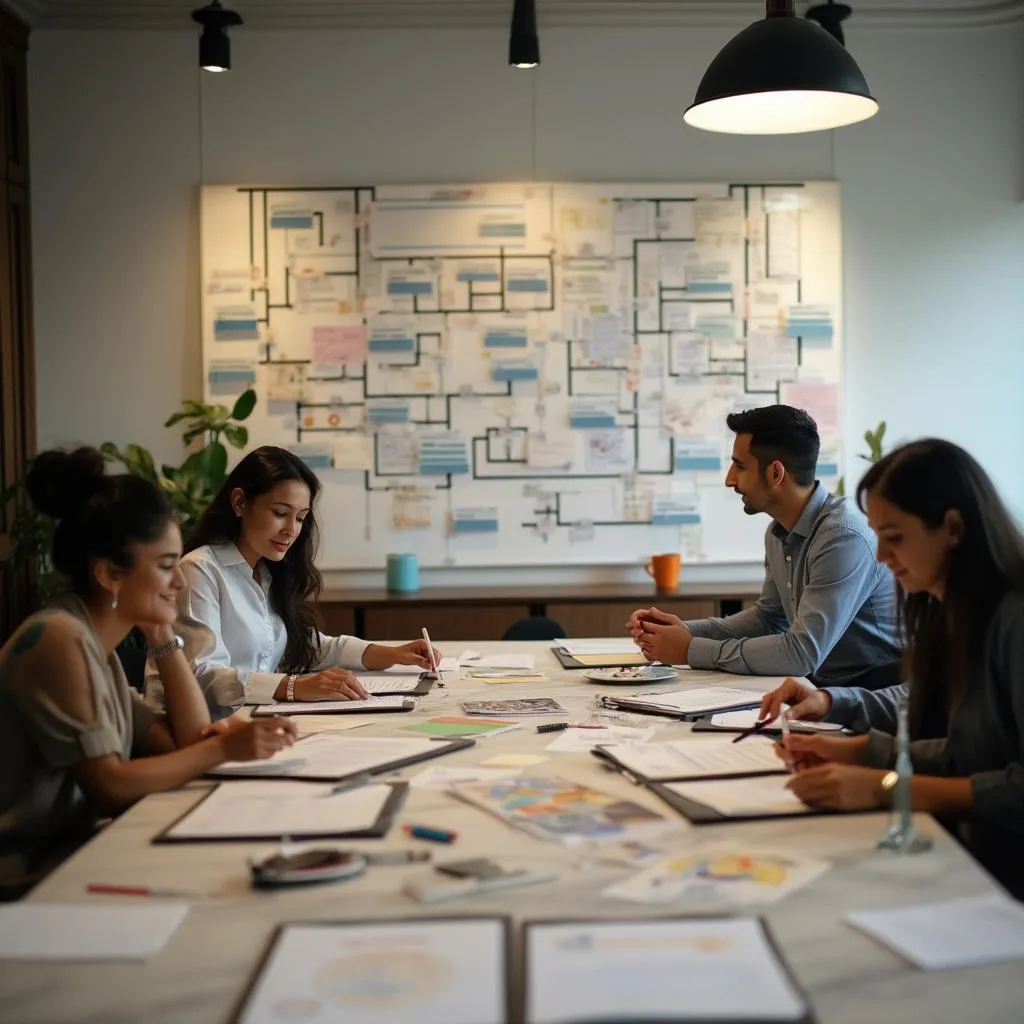 Sesión de trabajo en equipo