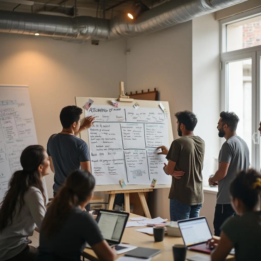Sesión de diseño de modelos de negocio innovadores