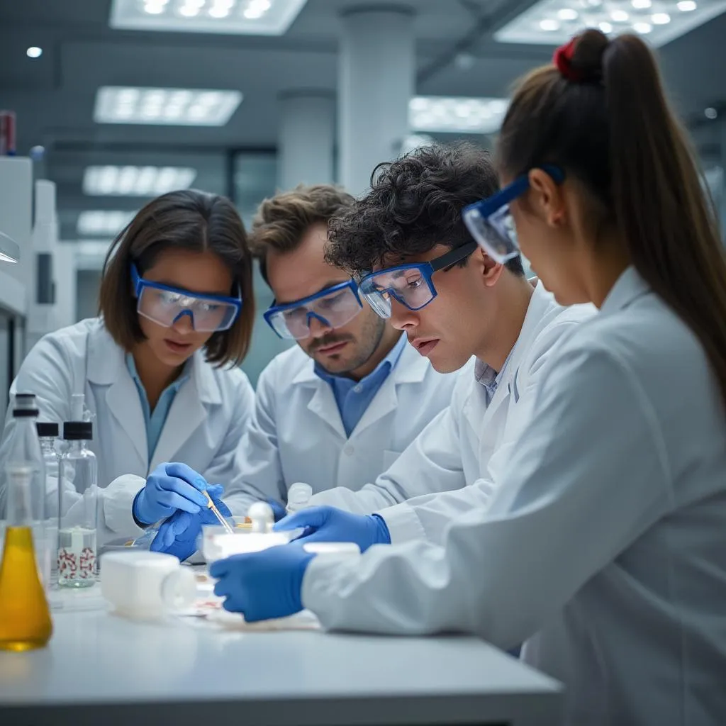 Equipo desarrollando nuevos productos innovadores